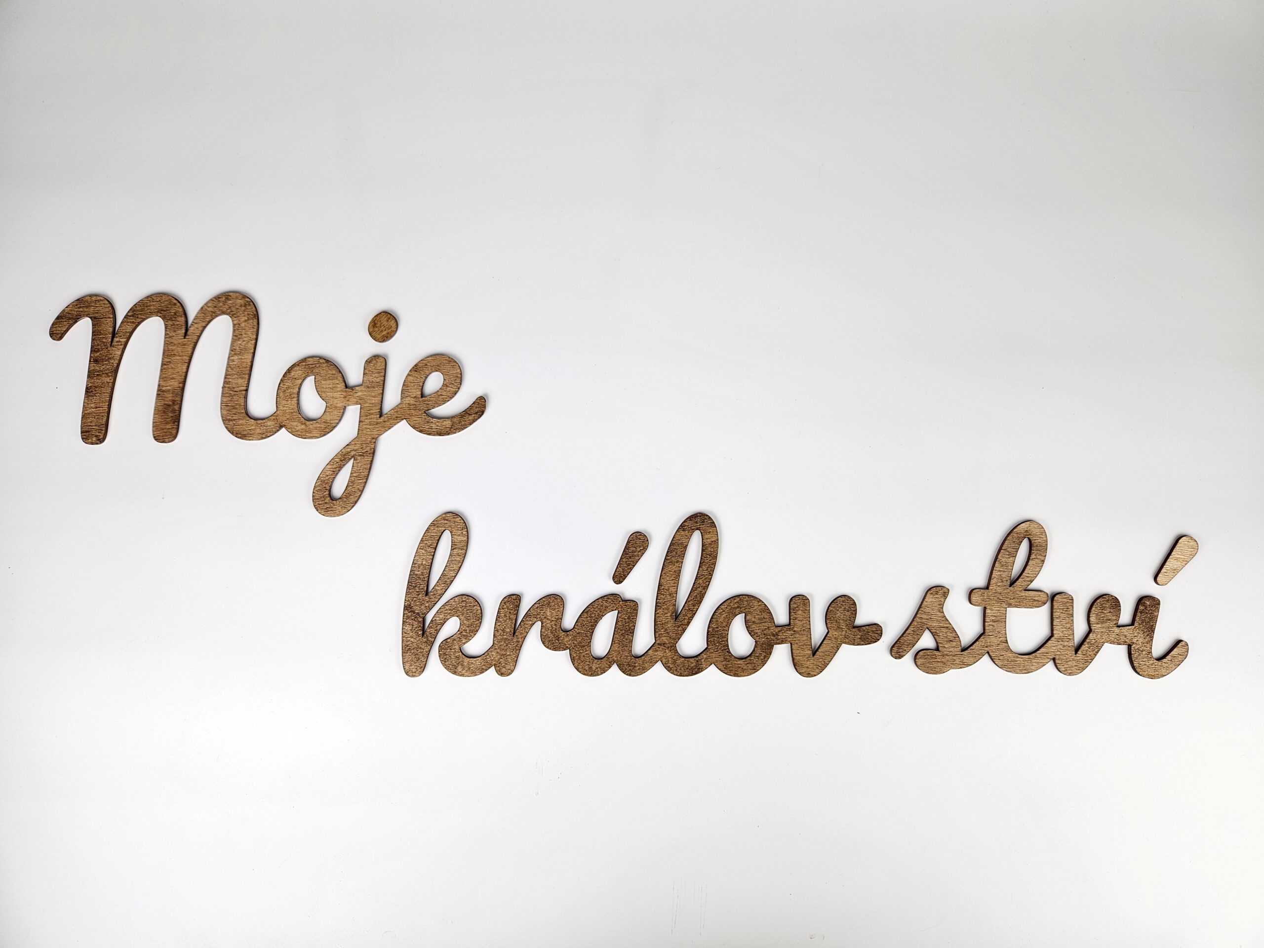 Dřevěný nápis