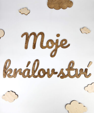 Dřevěný nápis
