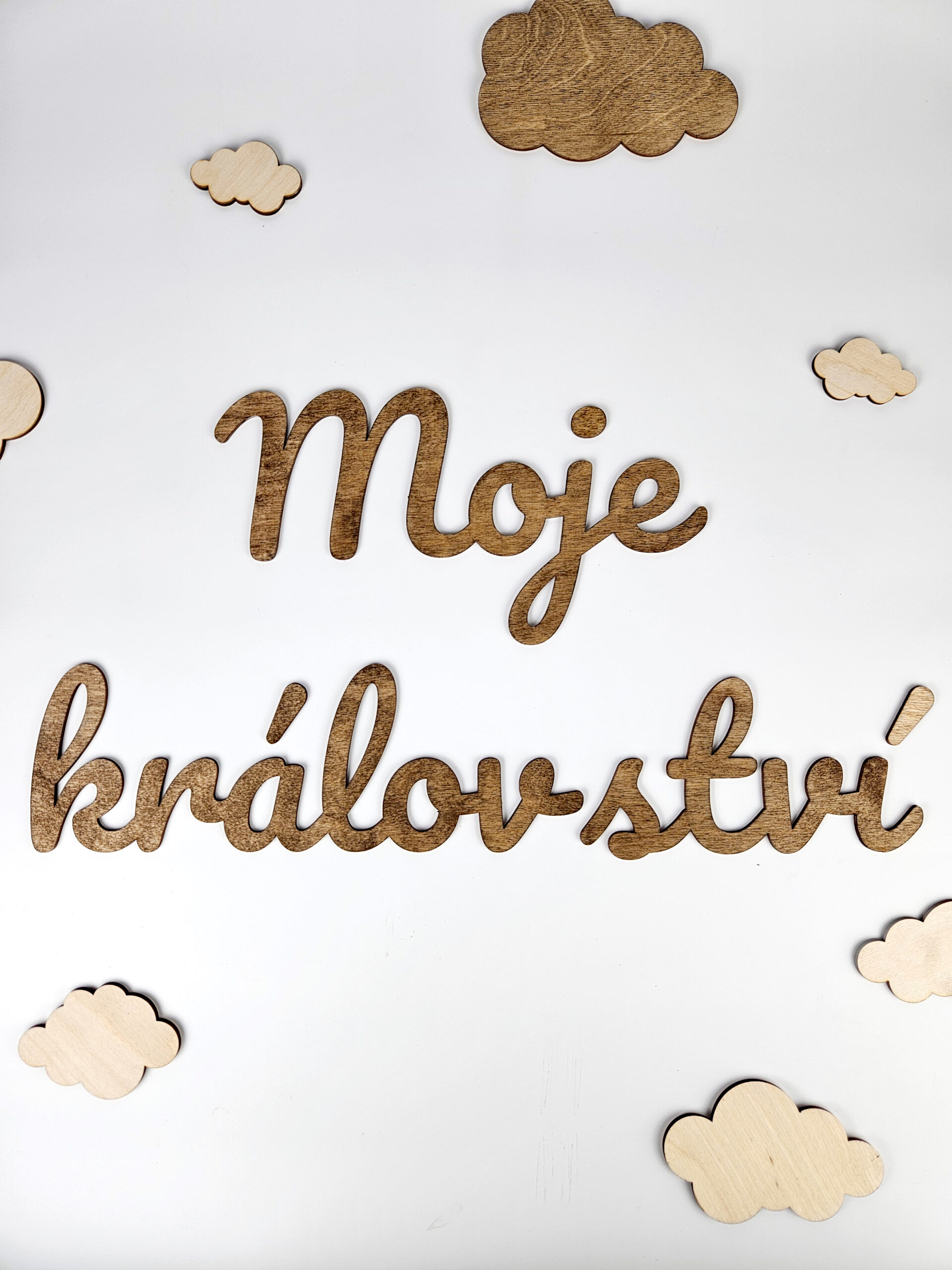 Dřevěný nápis