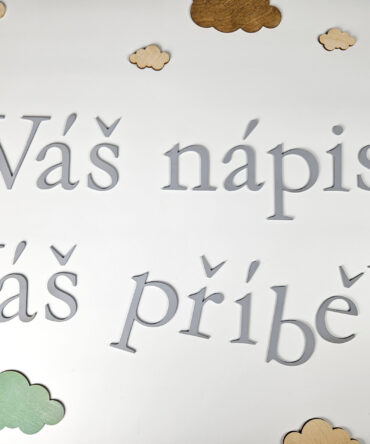 Dřevěný nápis