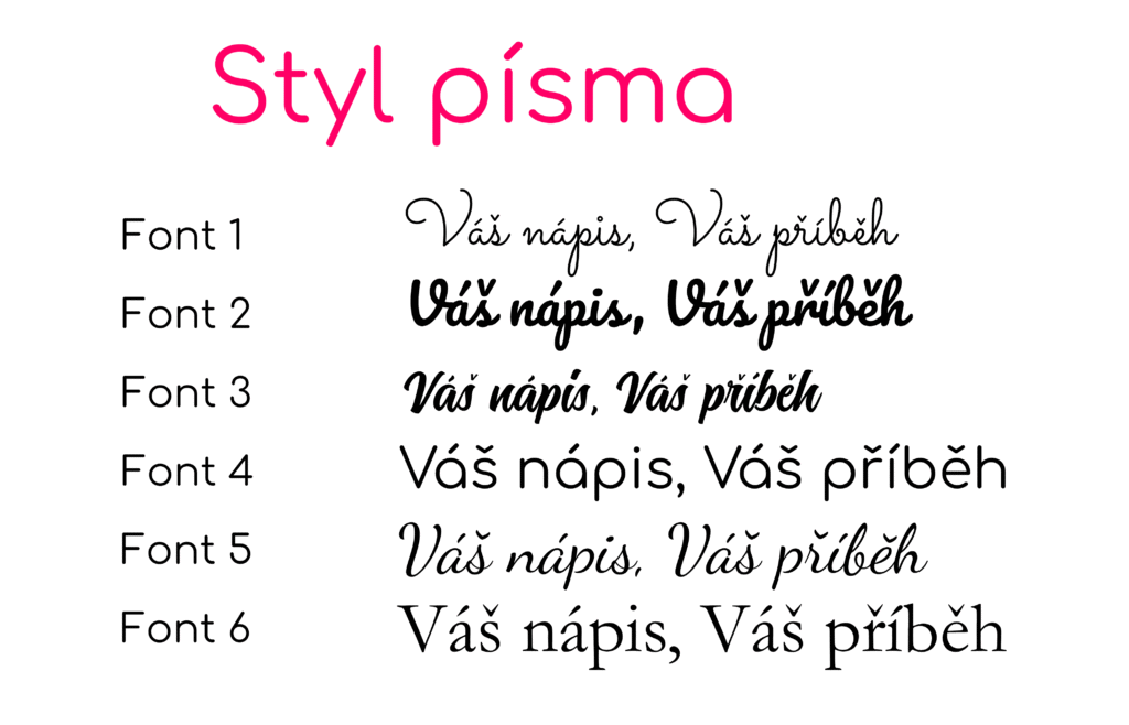 styl písma na eshop podklad - Váš nápis, Váš příběh2